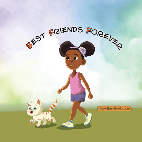 Children's picture book "Zoey and Max: Best Friends Forever," featuring colorful illustrations that follow Zoey's adventure to find her missing cat, Max, while celebrating the joy of friendship.