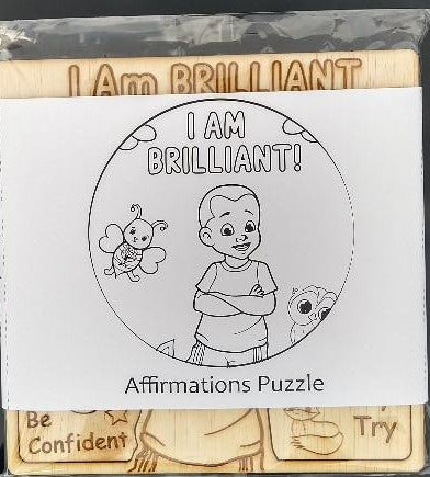 Boy's Affirming Children's Book and Puzzle Bundle